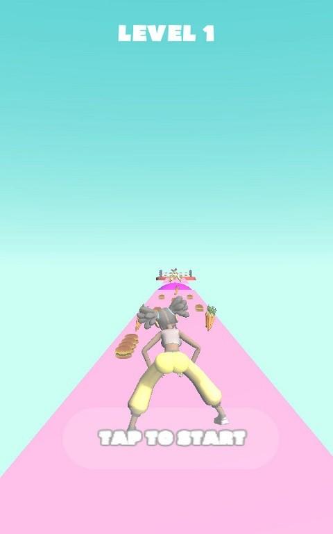 3d美食挑战赛最新版(bum booty run)下载,3d美食挑战赛,跑酷游戏,美食游戏